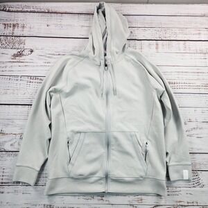 Ten Thousand Midweight Tech Full Zip Hoodie Mens XL Grey Athletic